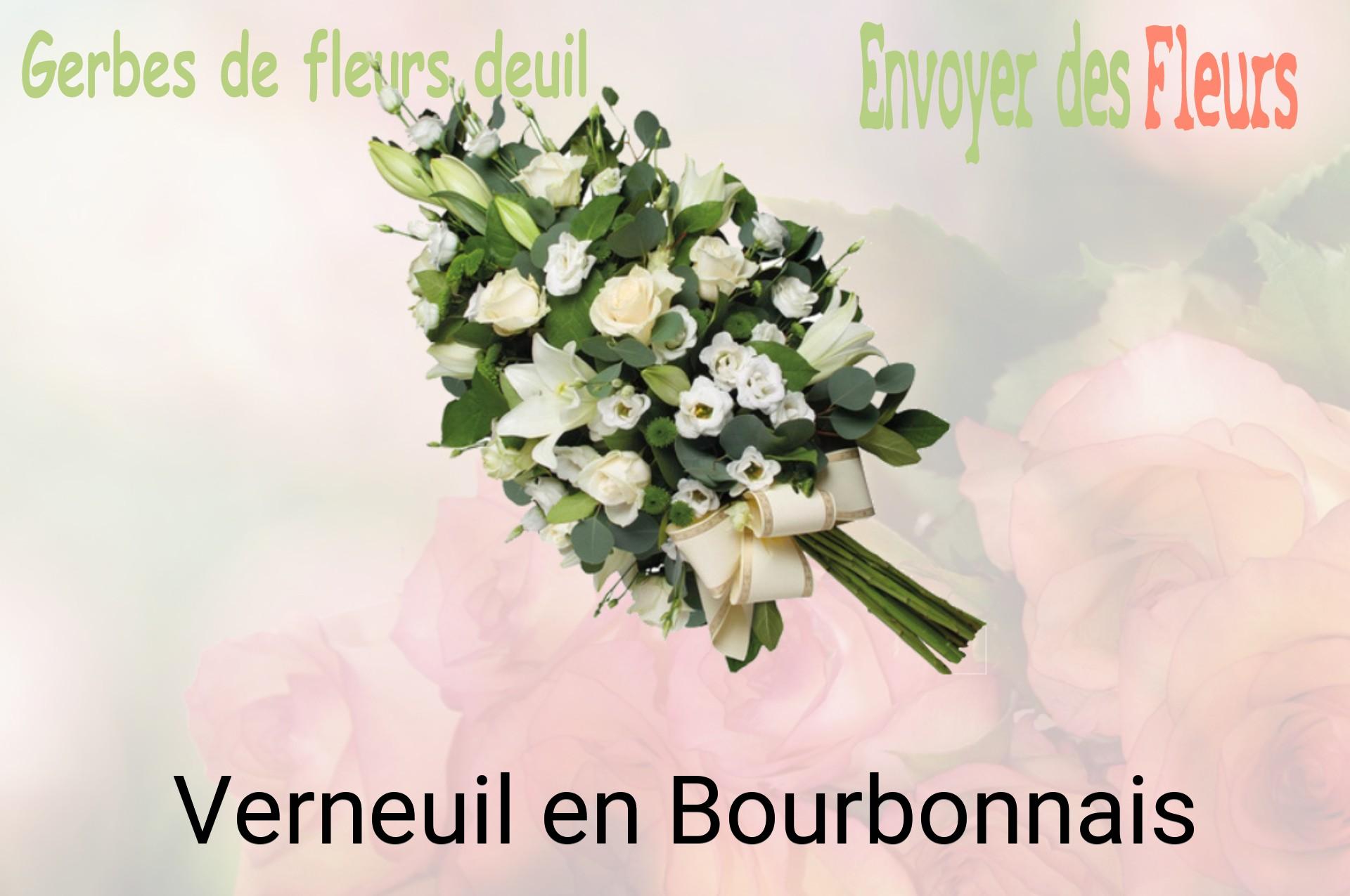 Gerbe de fleurs de deuil livrée à Verneuil-en-Bourbonnais